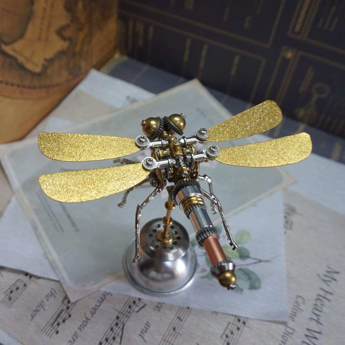 3d-diy-dragonfly-steampunk-mechanical-insect-metal-assembly-model-kit-kit-version-208pcs