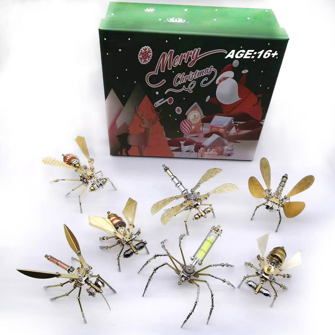 steampunk-small-insects-3d-diy-christmas-metal-model-kits-295pcs-7pcs-set