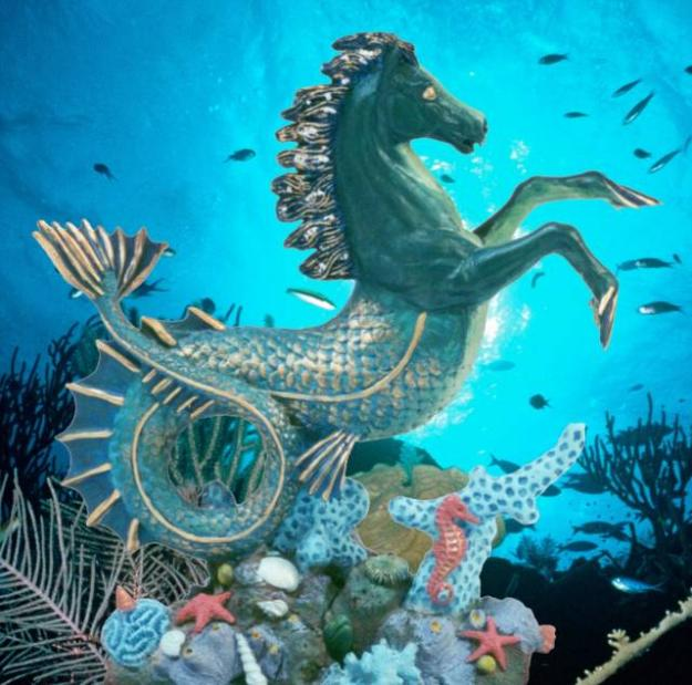 Save the Seahorse - Steampunk Seahorse | Moyustore