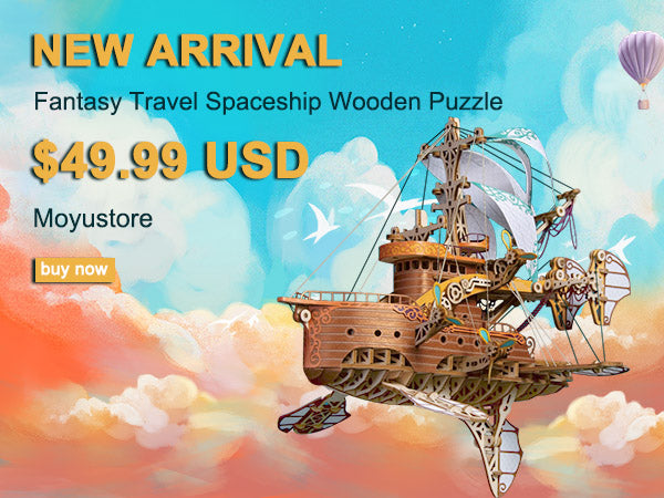 Embark on a Cosmic Love Story with our Enchanting Spaceship Puzzle!