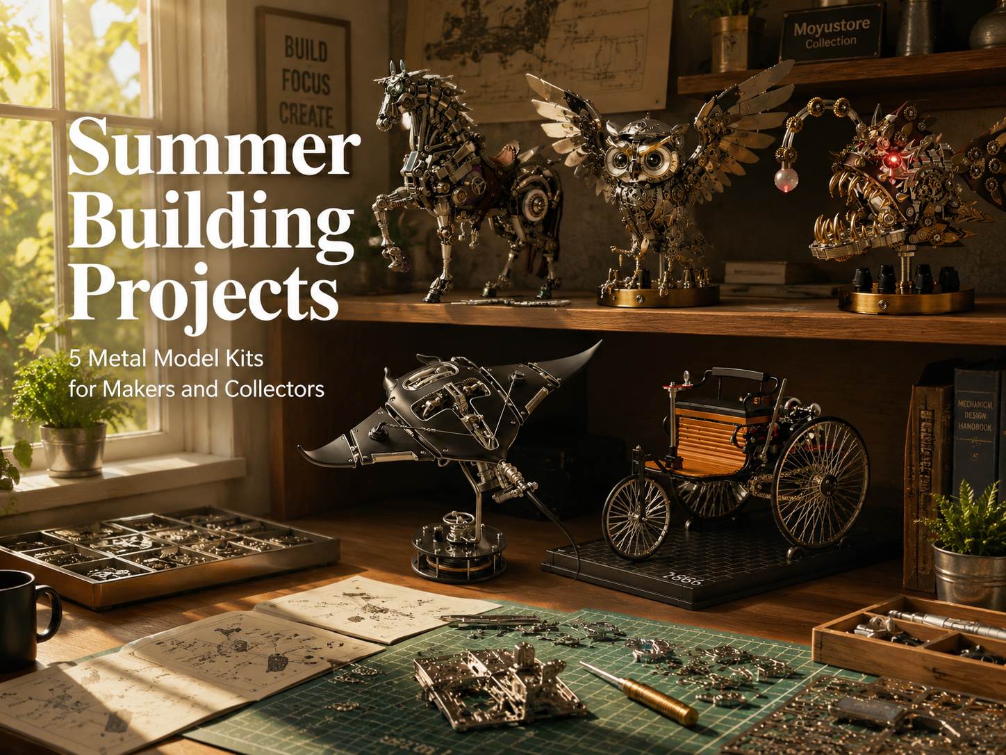 Summer Building Projects: 5 Metal Model Kits for Makers and Collectors