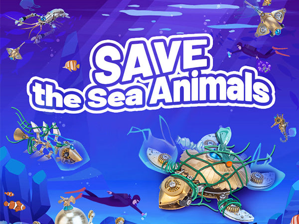 Save Our Ocean Animal Metal Model Kit | Moyustore