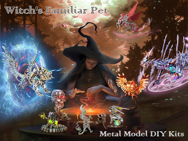 Witch's Familiar Pet Metal Model DIY Kits Collection
