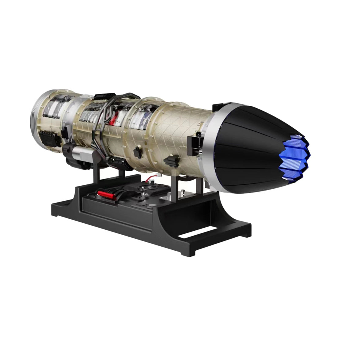 TECHING 1/10 Dual-Spool Turbofan Engine Model Kits That Runs Mechanical 1000+PCS
