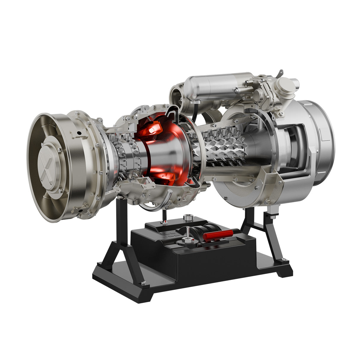 TECHING 1/10 Dual-Spool Turbofan Engine Model Kits That Runs Mechanical 1000+PCS