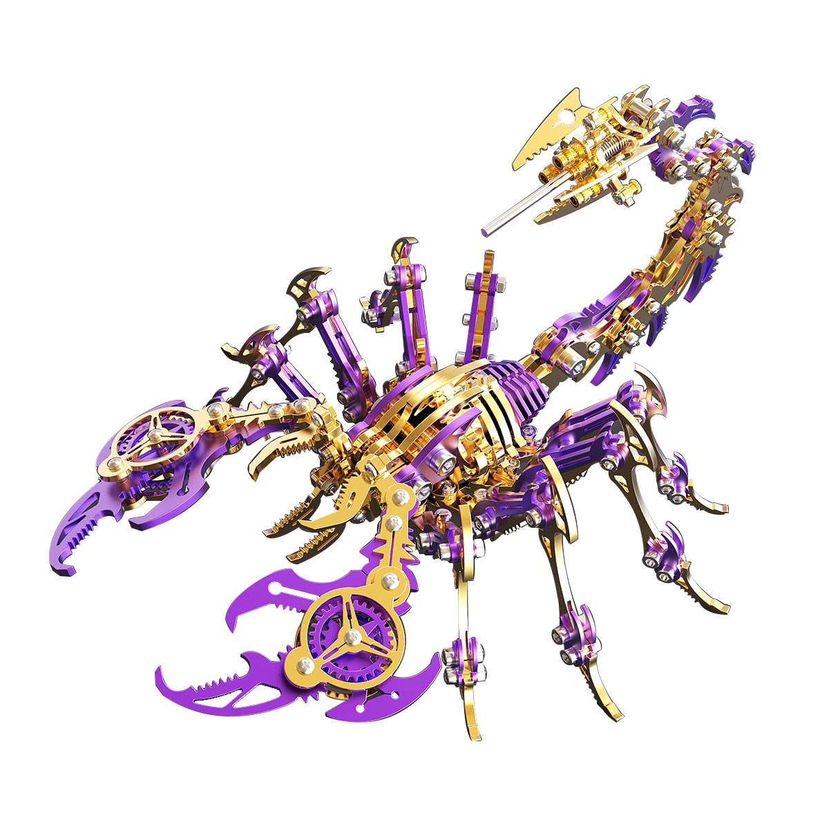 Colorful 3D Metal Puzzle Scorpion DIY Model Kit Premium Version