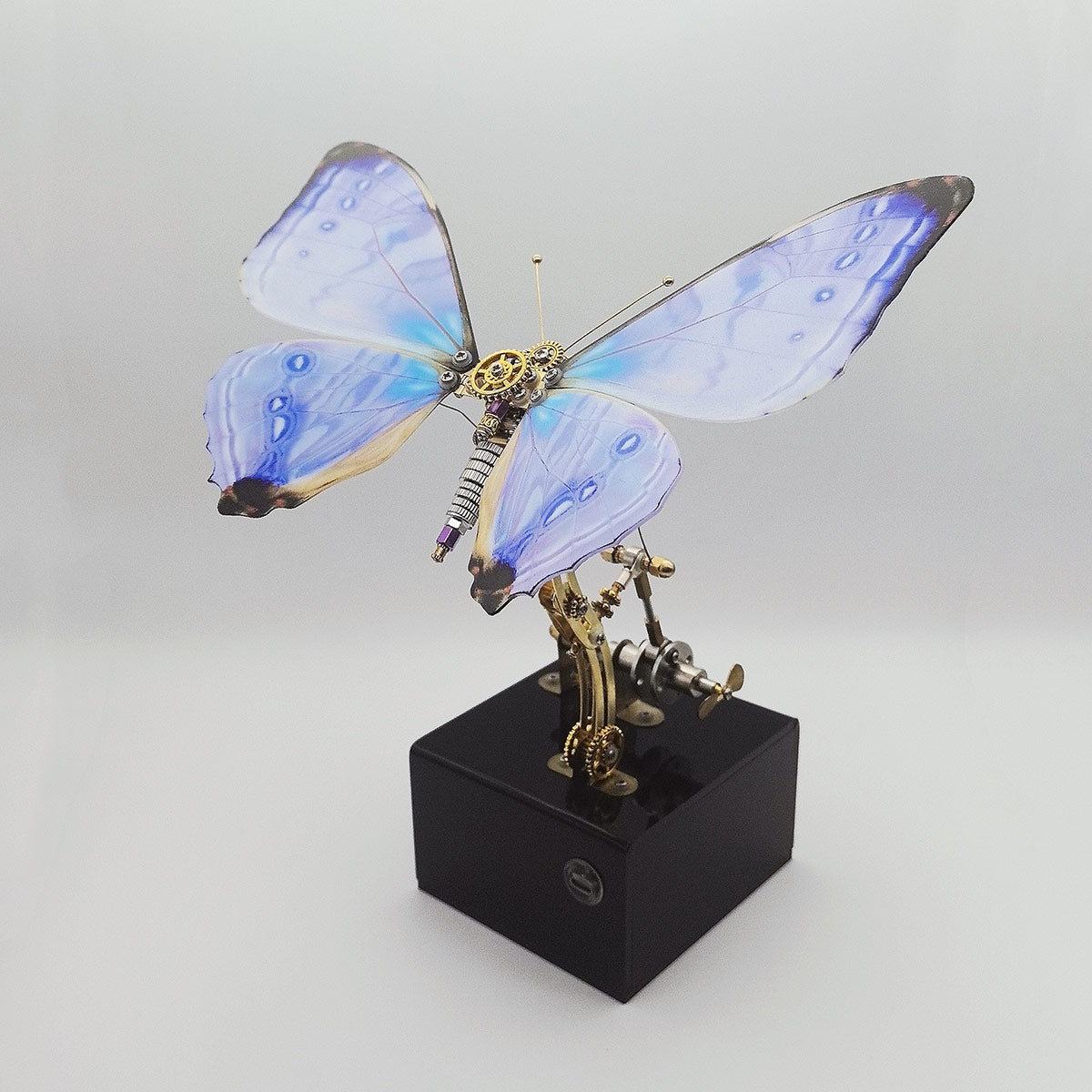 Mechanical 3D DIY Steampunk Butterfly Metal Model Building Kits with Music Box