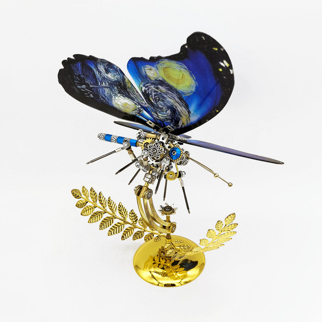 Steampunk Starry Night Blue Morpho Butterfly Metal Model DIY Kits