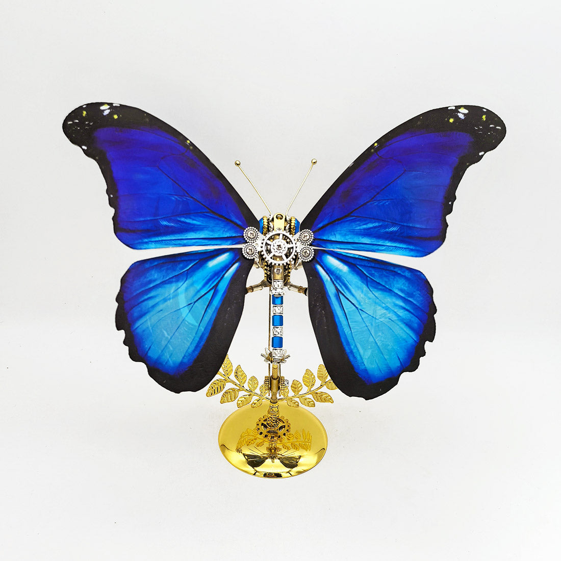 Steampunk Starry Night Blue Morpho Butterfly Metal Model DIY Kits