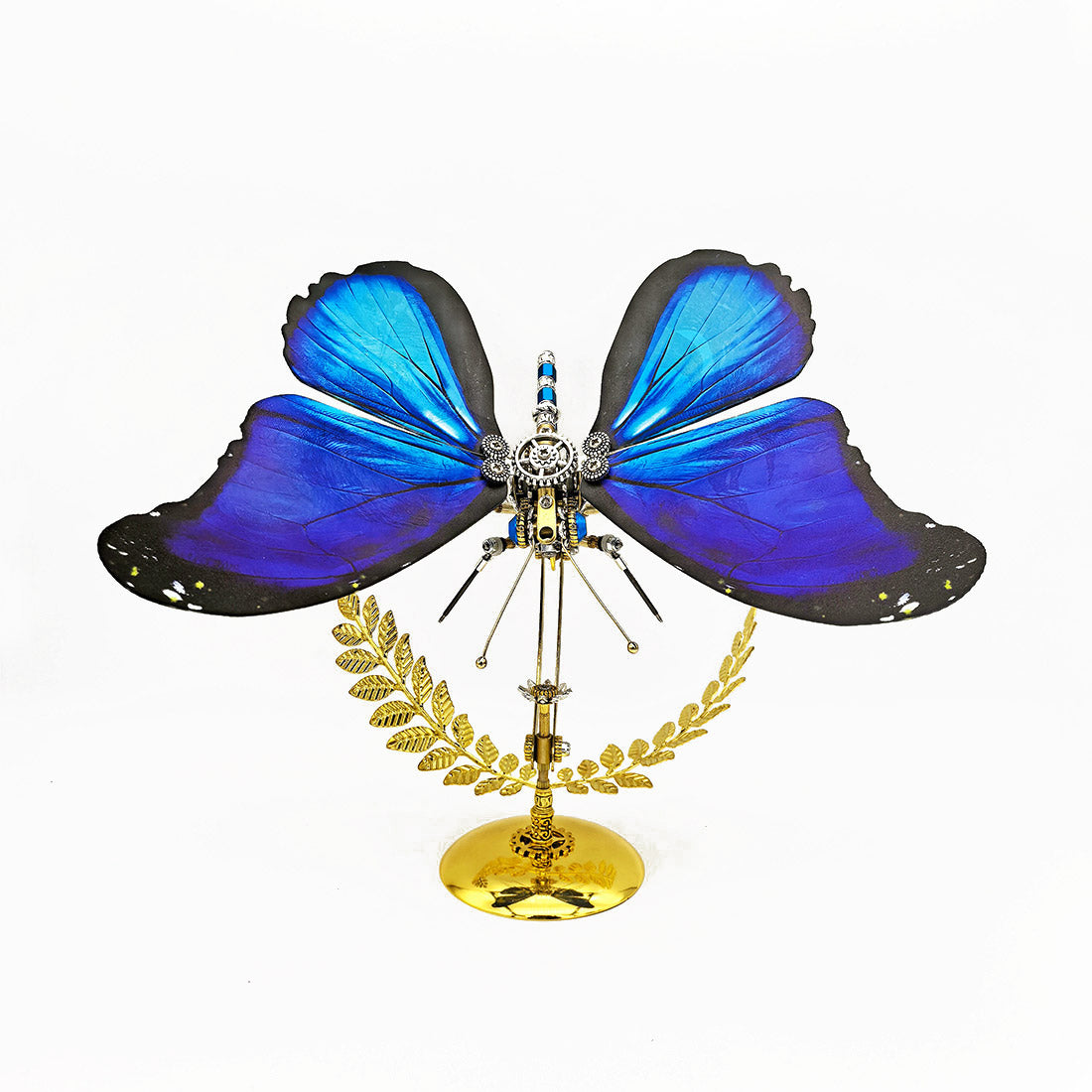 Steampunk Starry Night Blue Morpho Butterfly Metal Model DIY Kits