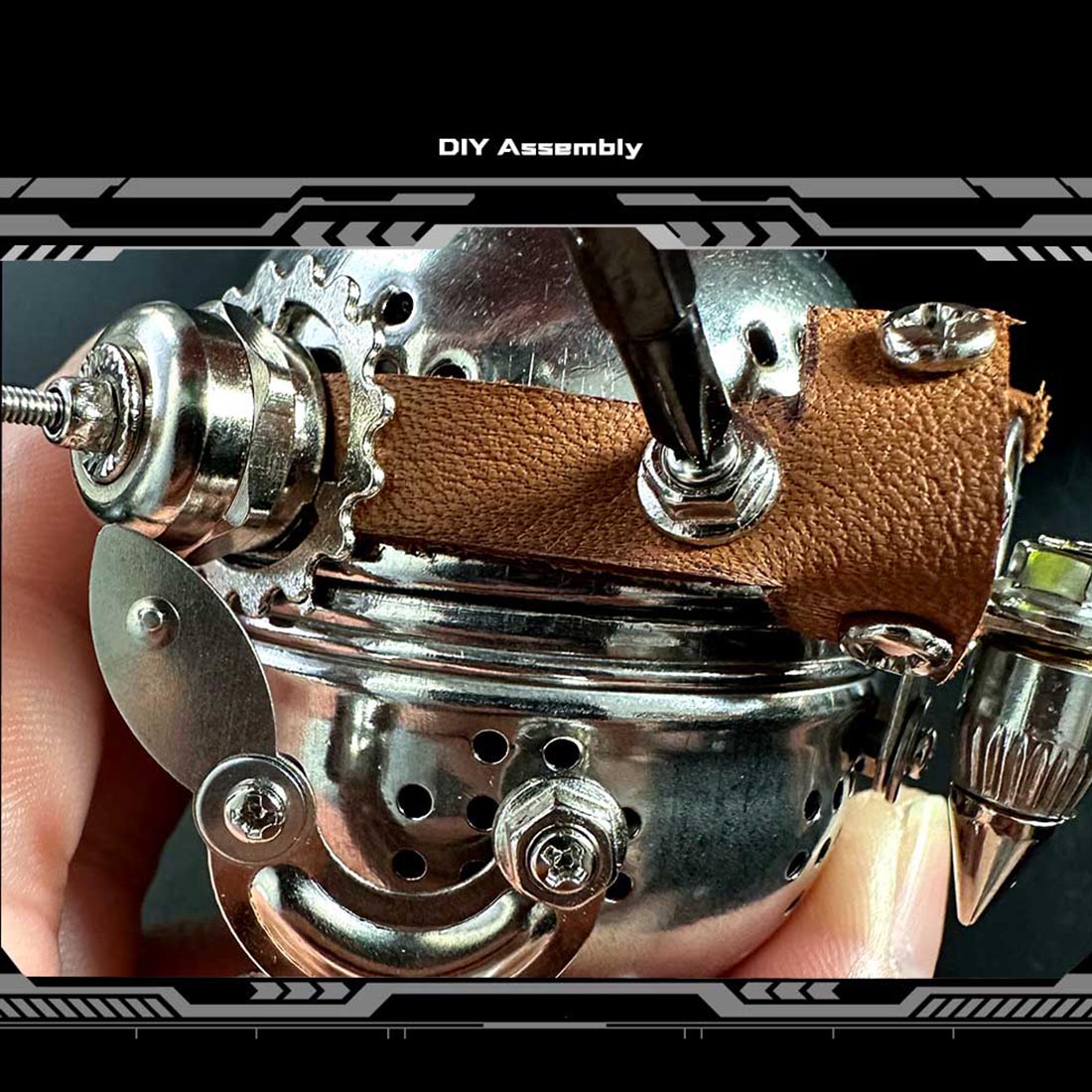 3d-diy-steampunk-mechanical-owl-egg-metal-puzzle-assembly-model-kits-110pcs