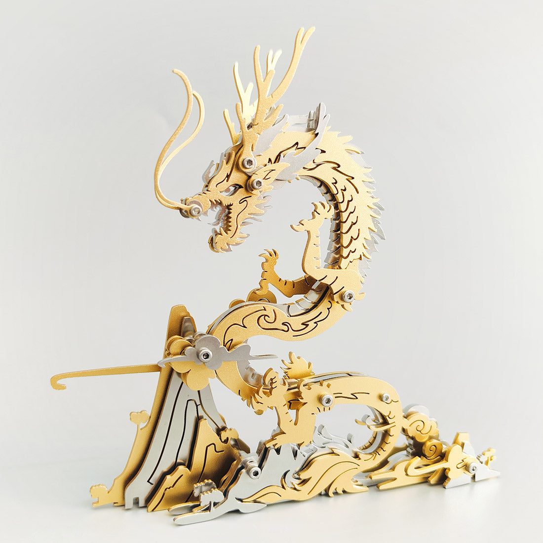 3D Metal Model Assembly DIY Dragon Creative Ornament 90+PCS