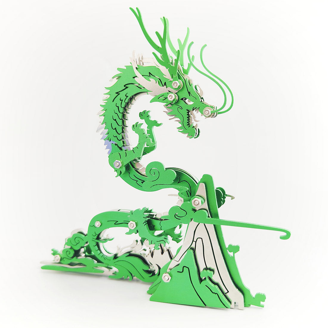Making Dragon Models 3D Metal Model Assembly DIY Dragon Creative Ornament 90+PCS | Moyustore