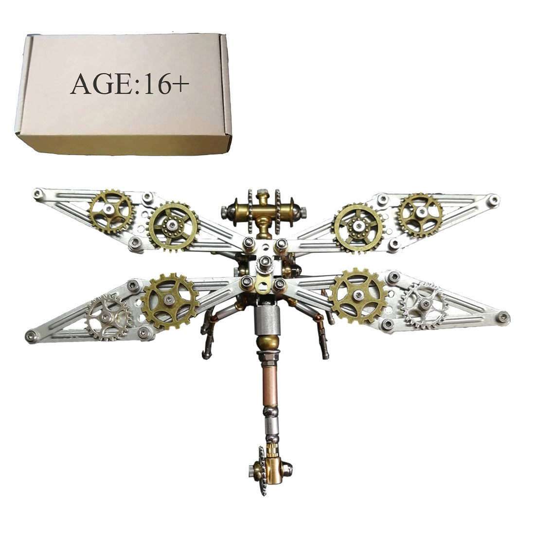 3D Metal Puzzle Dragonfly Punk Insect Assembly Model 200+PCS