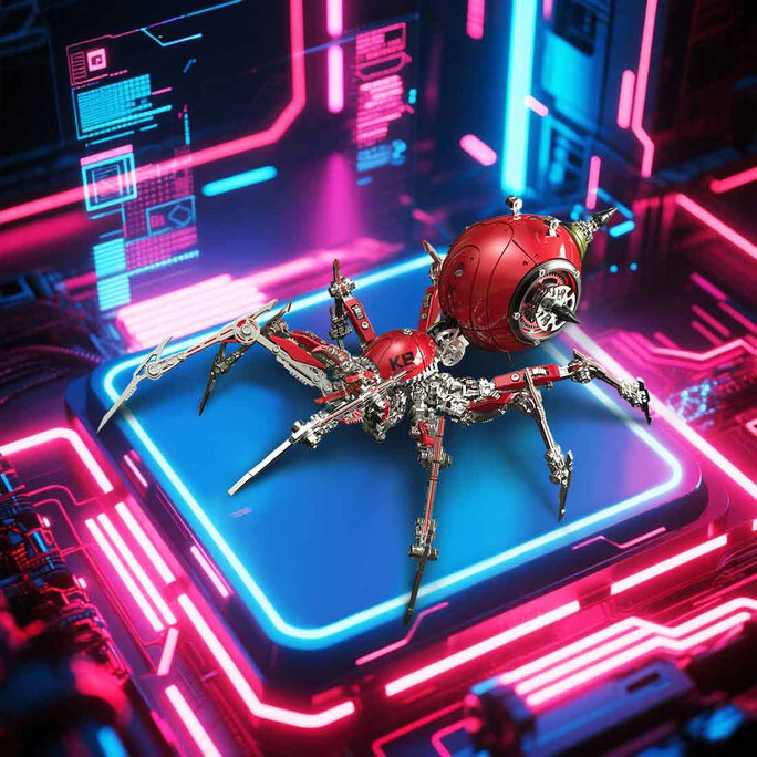 3D Steampunk Mechanical War Spider Tarantula Spider Model Building Kits for Adults