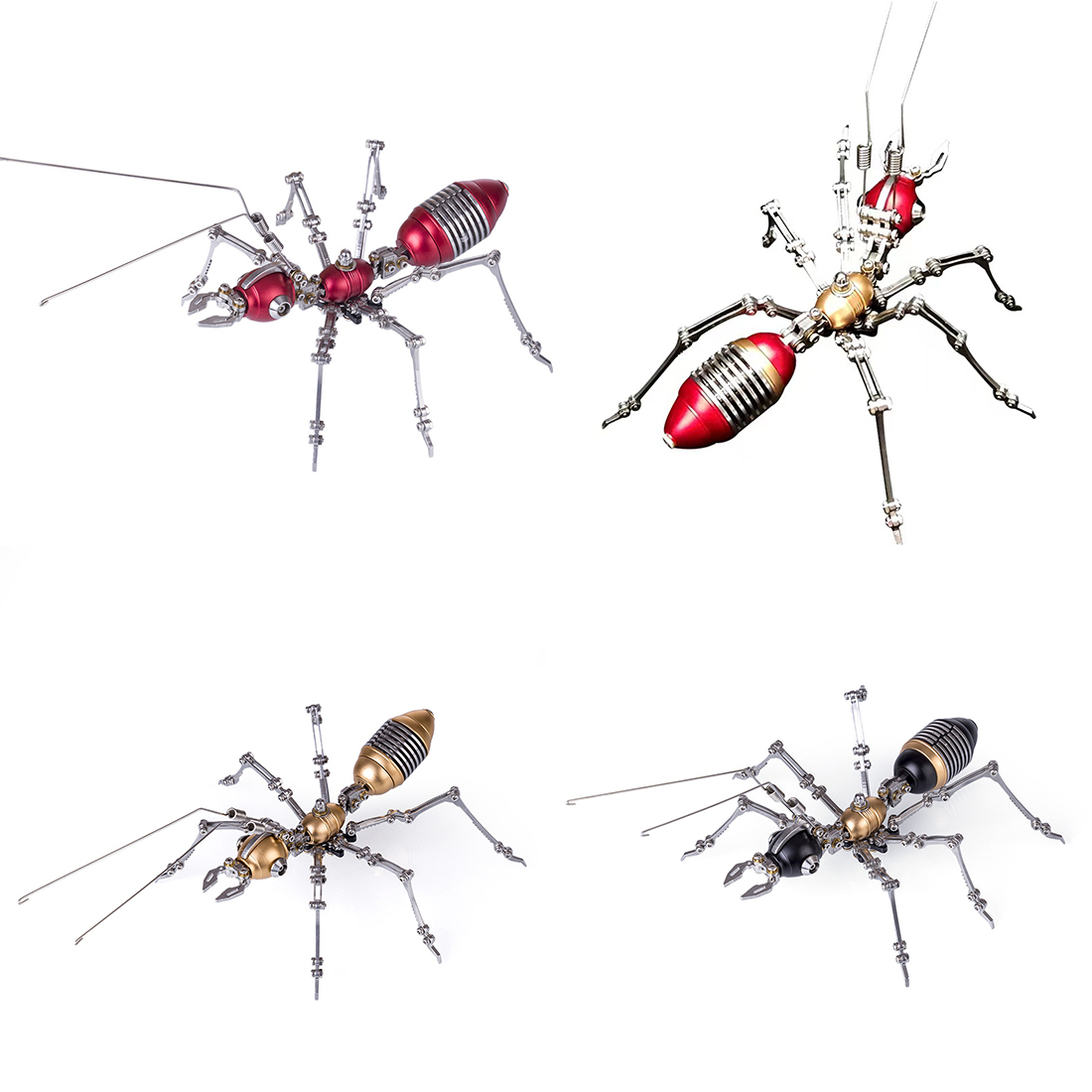 3Pcs Set Metal Worker Ant Team DIY Model Kits Assembly