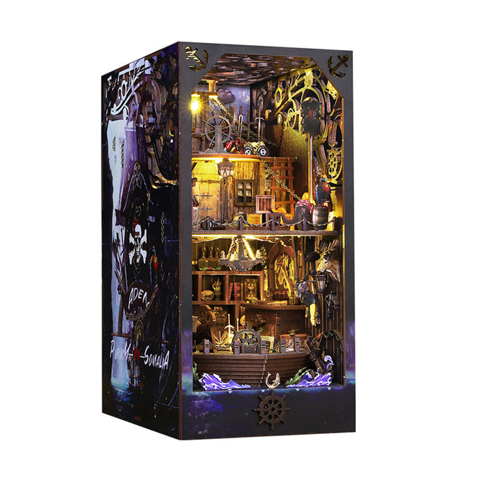 Gothic William Castle DIY Book Nook with LED Light Music Box Kits