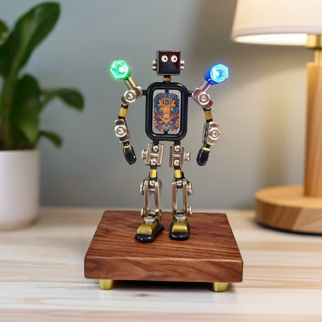Articulated Robot Desk Lamp Creative Collectible Figure(Pre-Assembled)