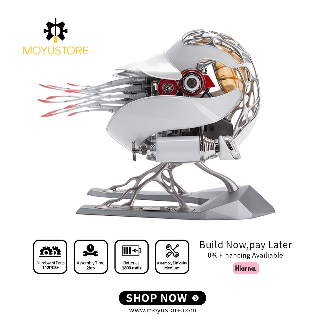 Build Your Own Working Nautilus Kits Kinetic Mechanical High-End 3D Metal DIY Sculpture with Light Pre-order