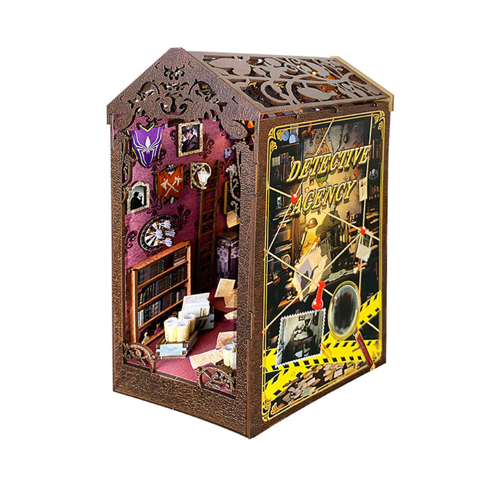 Gothic William Castle DIY Book Nook with LED Light Music Box Kits