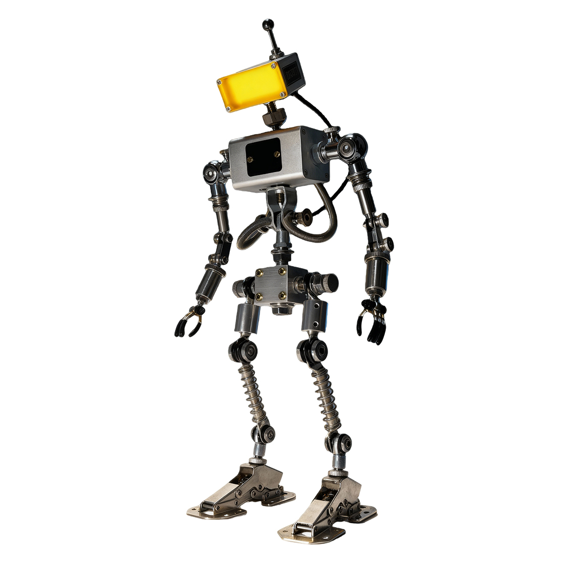 Futuristic Robot Desk Decoration with Adjustable Ambient Light(Pre-Assembled)