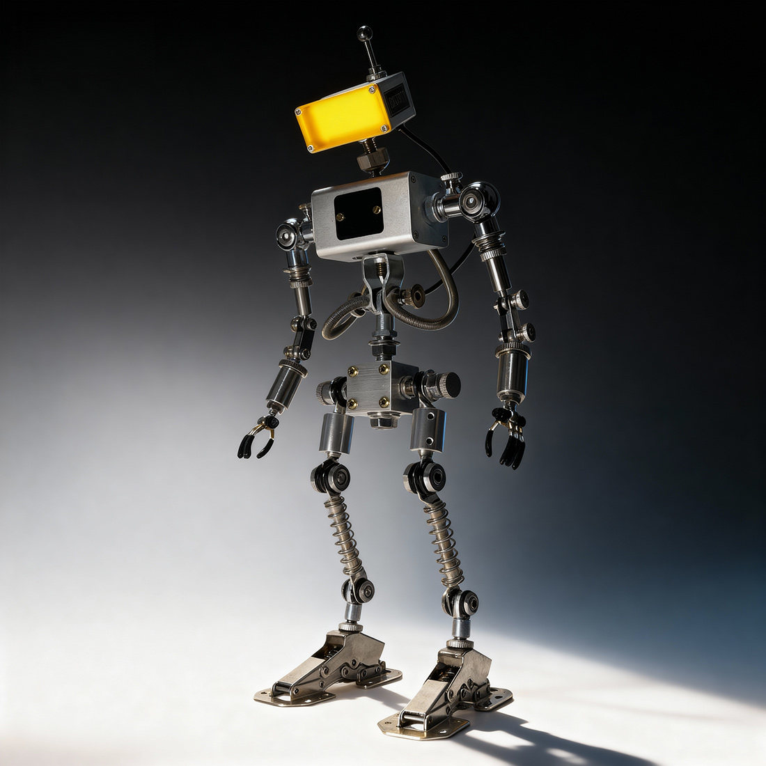 Futuristic Robot Desk Decoration with Adjustable Ambient Light(Pre-Assembled)