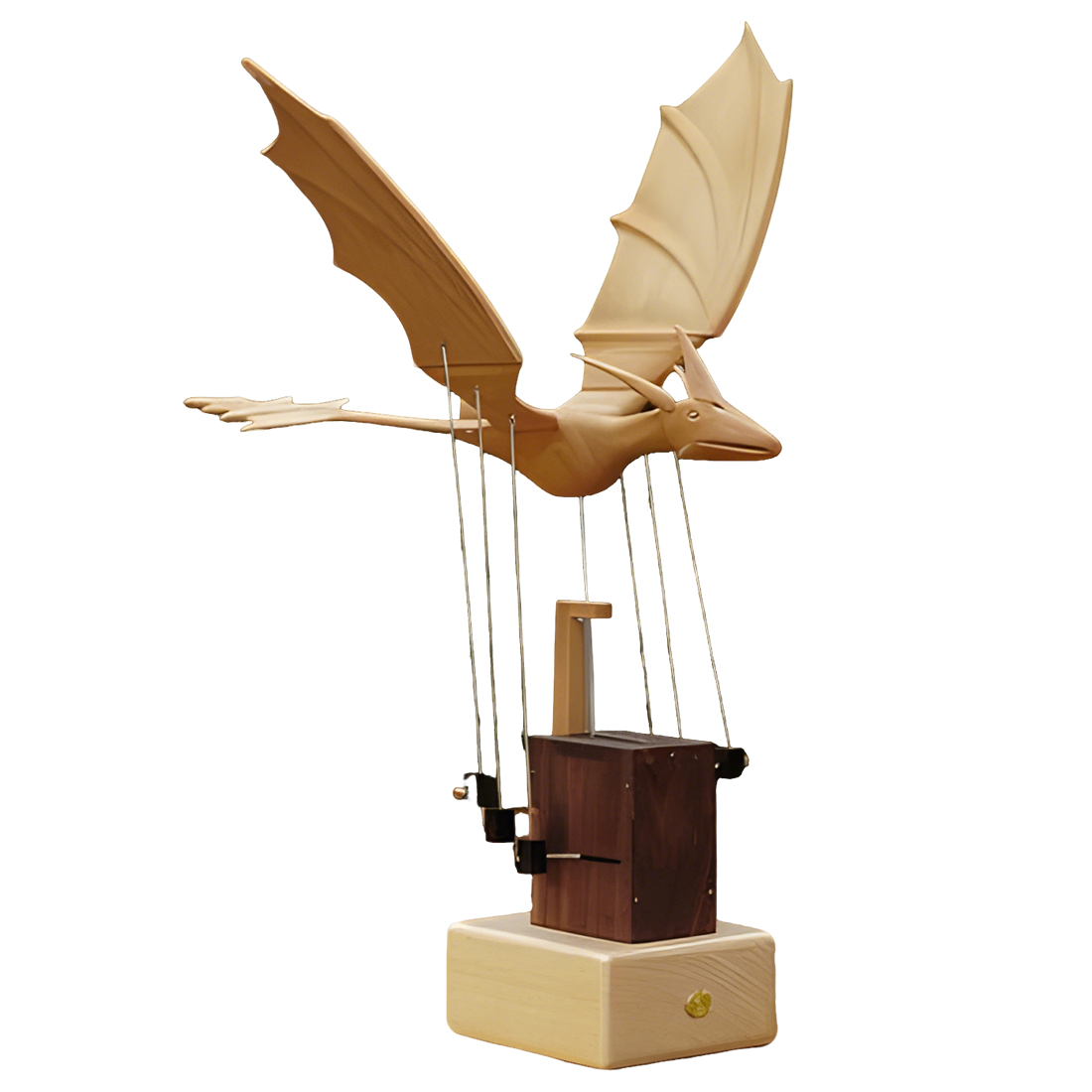 Handcrafted Wooden Western Dragon Mythical Creature Automata Mechanical Sculpture