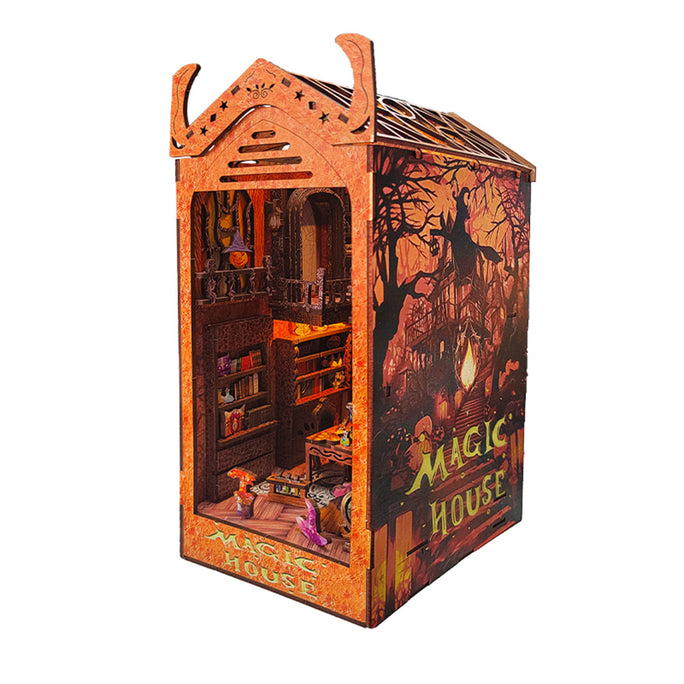 Gothic William Castle DIY Book Nook with LED Light Music Box Kits
