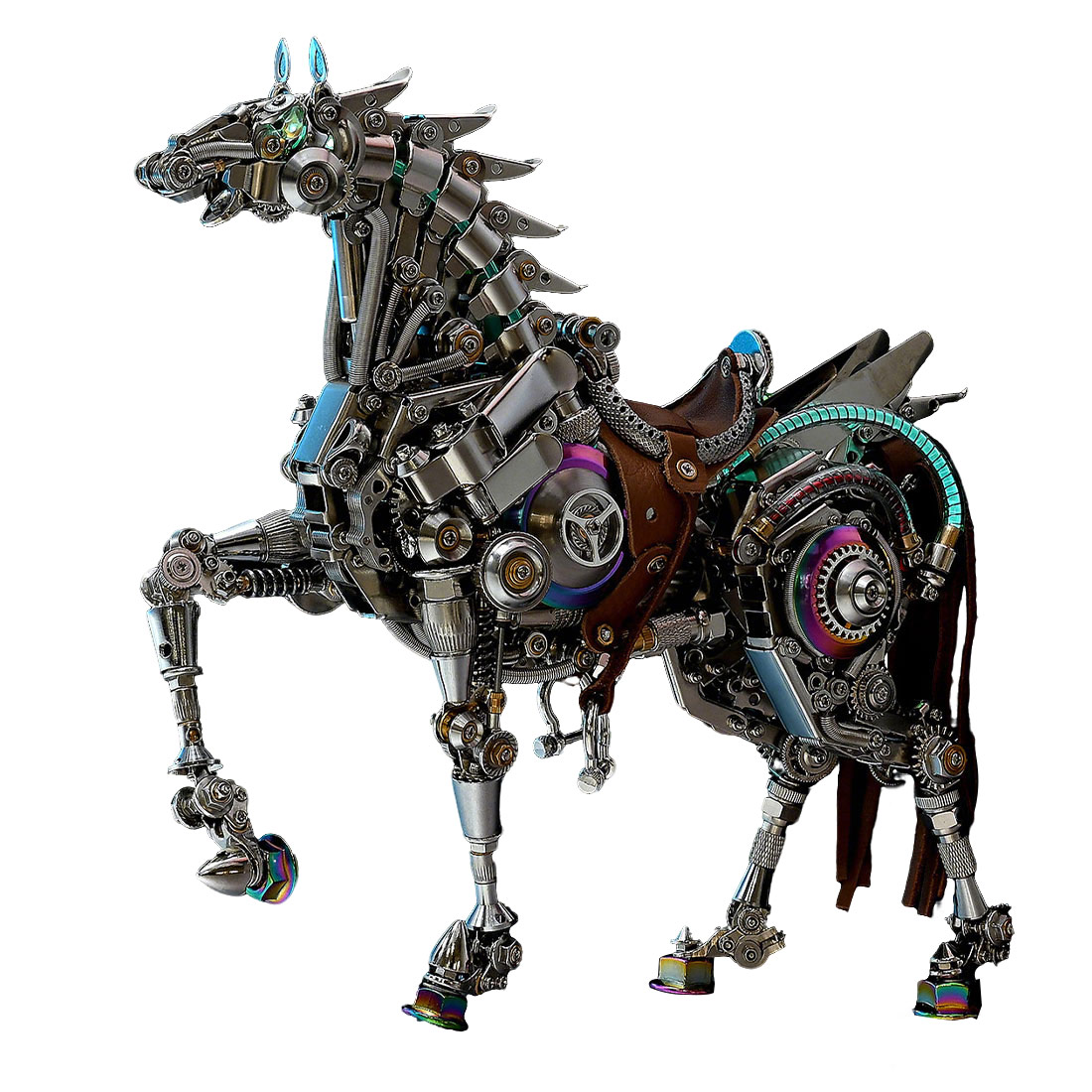 Mechanical Bionic Horse 3D Metal Model Kits DIY 1500+PCS