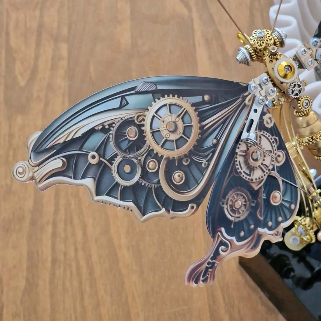 Mechanical 3D DIY Steampunk Butterfly Metal Model Building Kits with Music Box