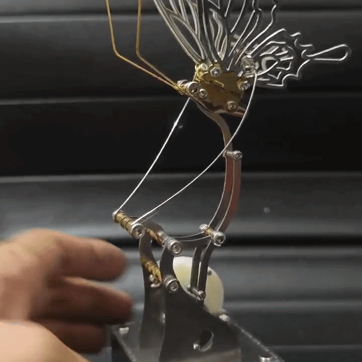 Mechanical Bionic Butterfly 3D Metal Puzzle DIY Kinetic Sculpture Kit