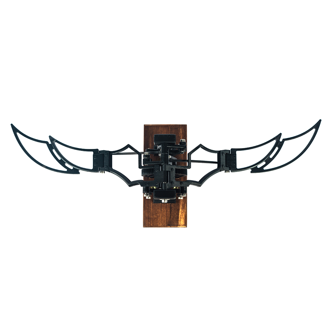 Mechanical Flapping Wings 3D DIY Mechanical Metal Assembly Model Dynamic Version Black Creative Trendy Display