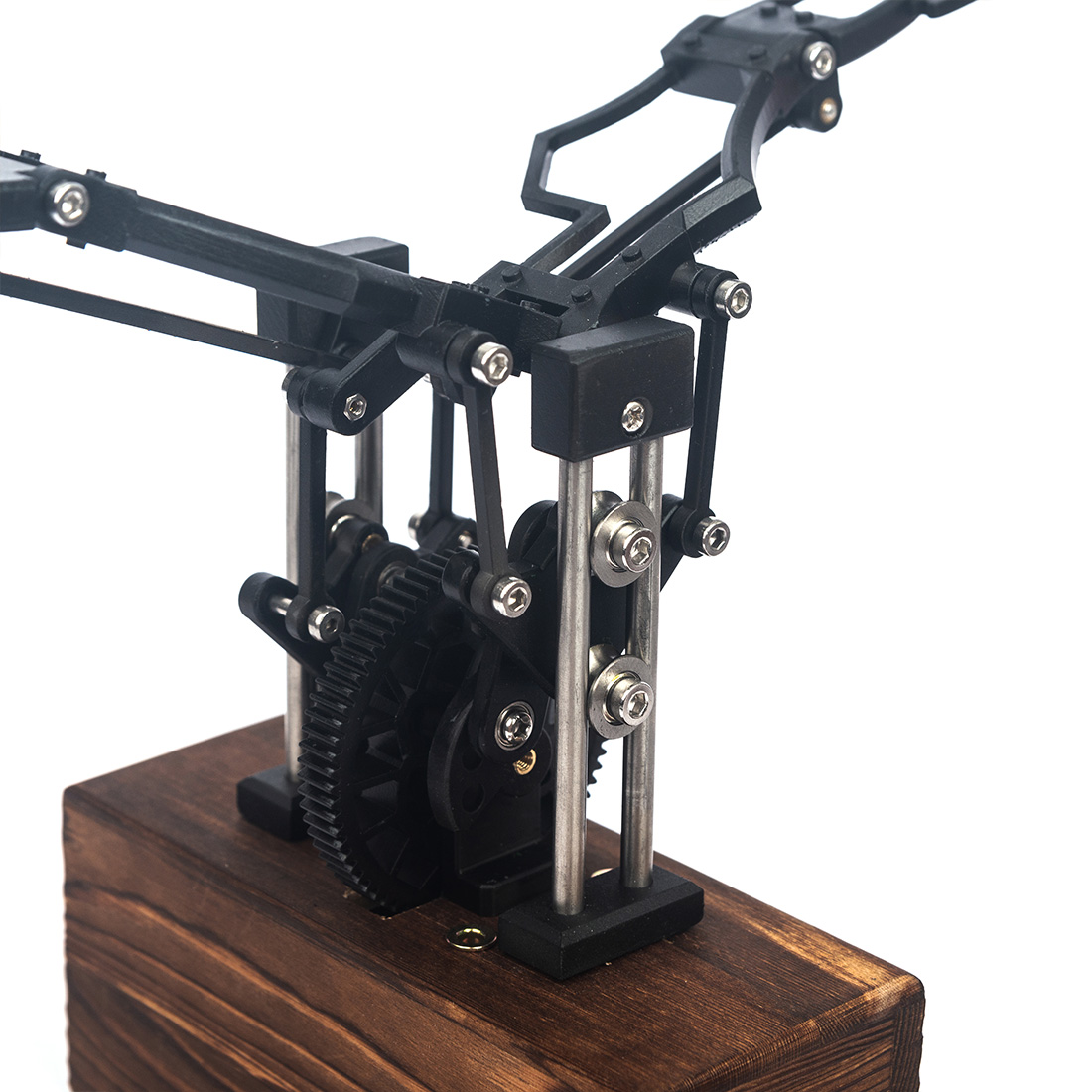 Mechanical Flapping Wings 3D DIY Mechanical Metal Assembly Model Dynamic Version Black Creative Trendy Display