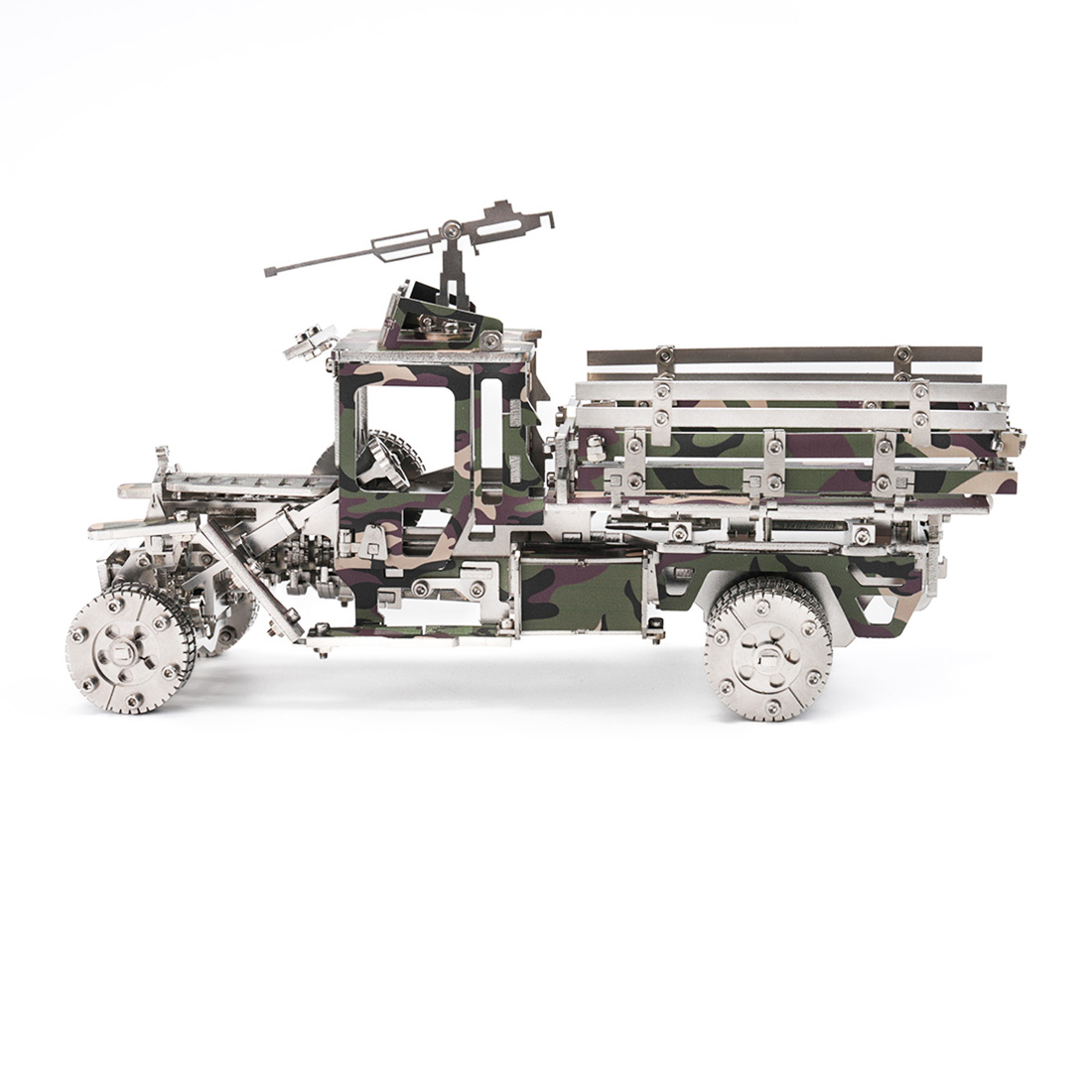 Military Transport Vehicle 3D DIY Mechanical Punk Metal Model Kit 150+ PCS Creative Trendy Display