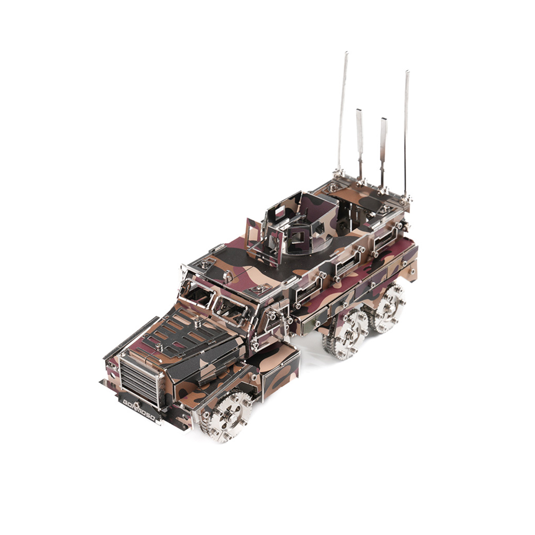 Military Armored Vehicle 3D DIY Mechanical Punk Metal Model Kit 200+ PCS Creative Trendy Display