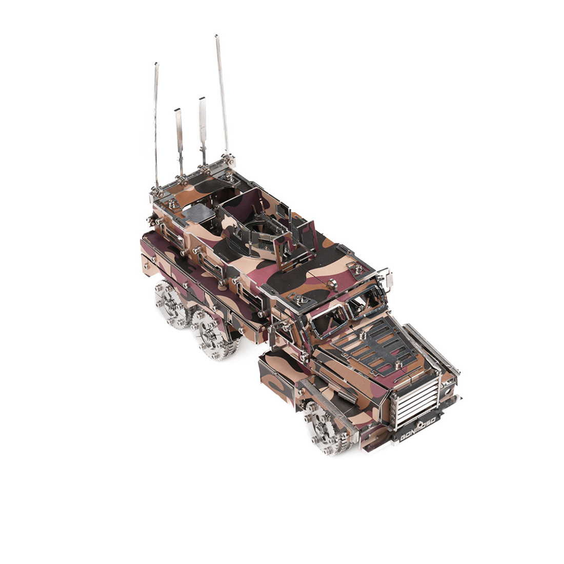 Military Armored Vehicle 3D DIY Mechanical Punk Metal Model Kit 200+ PCS Creative Trendy Display