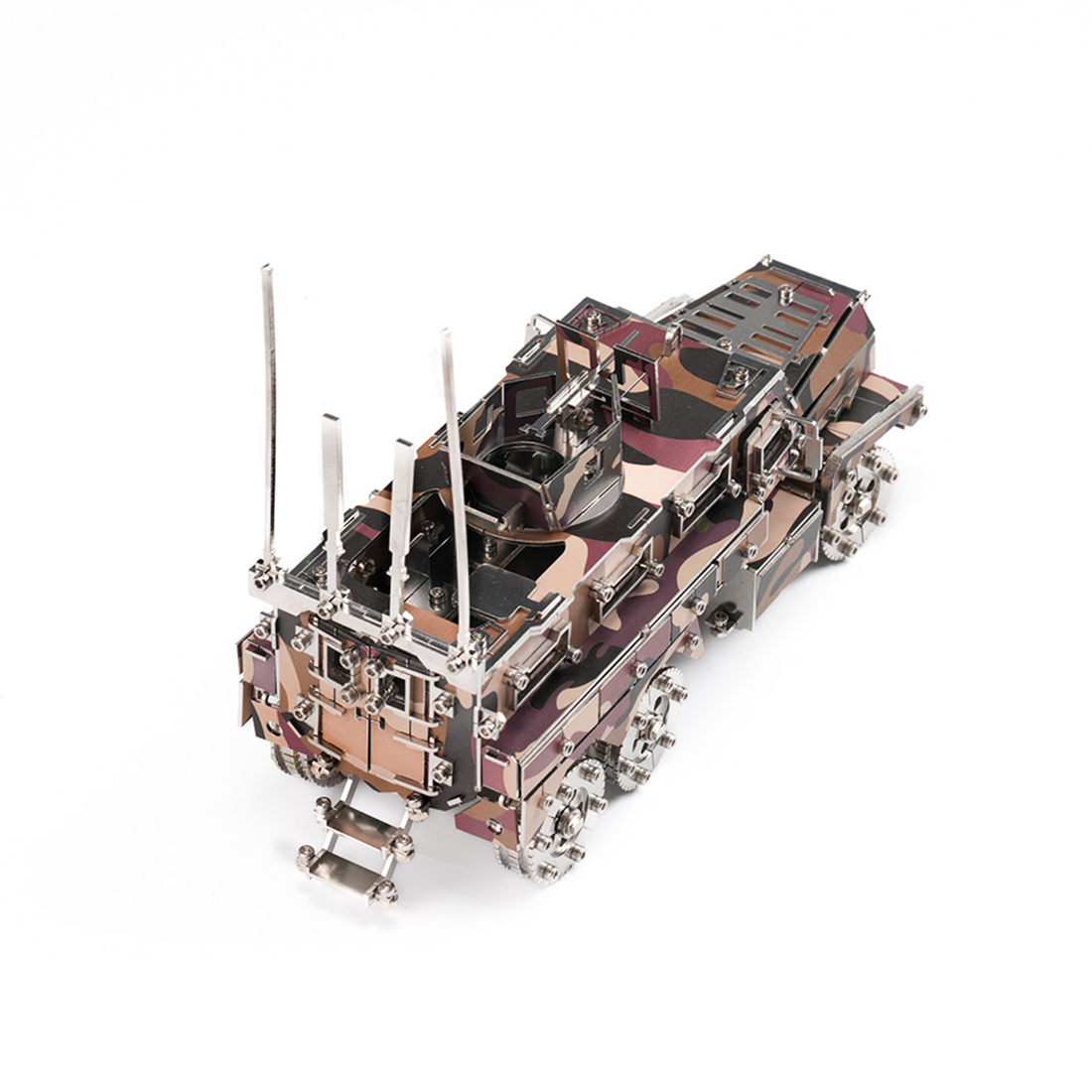 Military Armored Vehicle 3D DIY Mechanical Punk Metal Model Kit 200+ PCS Creative Trendy Display
