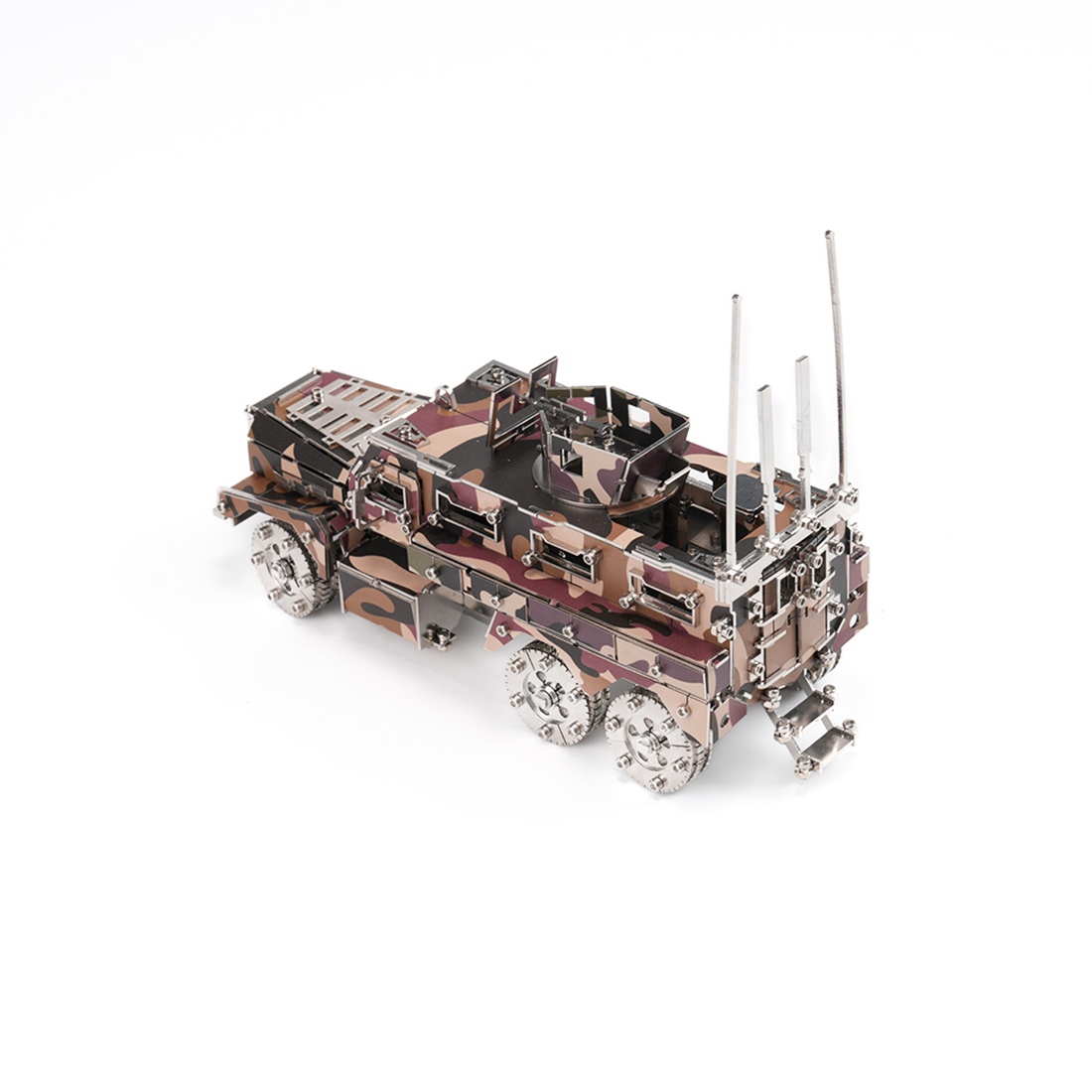 Military Armored Vehicle 3D DIY Mechanical Punk Metal Model Kit 200+ PCS Creative Trendy Display