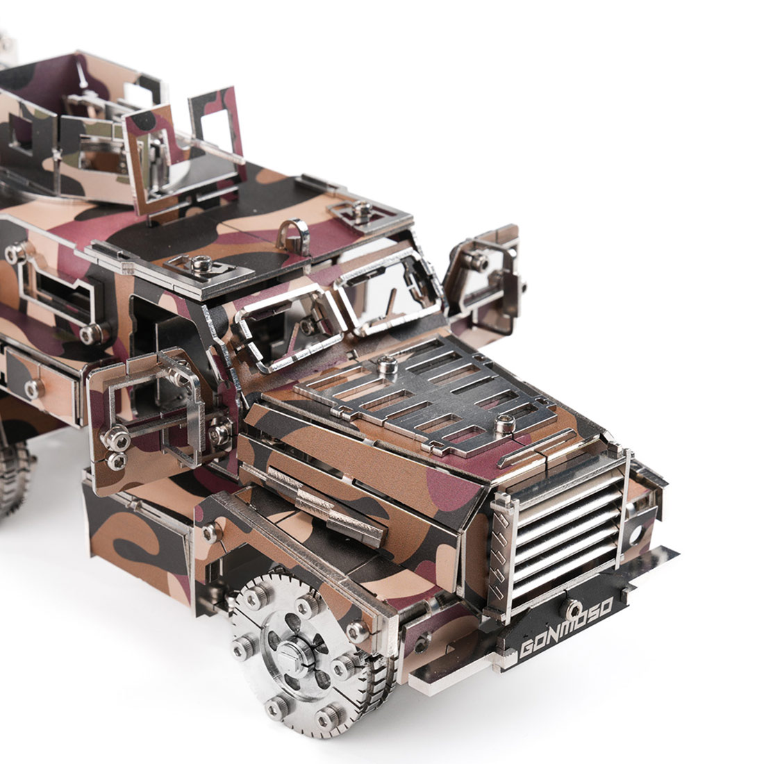 Military Armored Vehicle 3D DIY Mechanical Punk Metal Model Kit 200+ PCS Creative Trendy Display