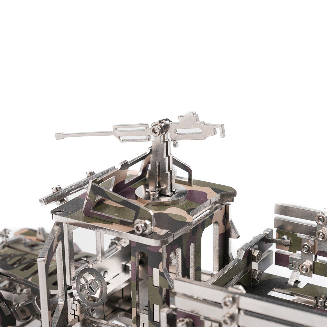 Military Transport Vehicle 3D DIY Mechanical Punk Metal Model Kit 150+ PCS Creative Trendy Display