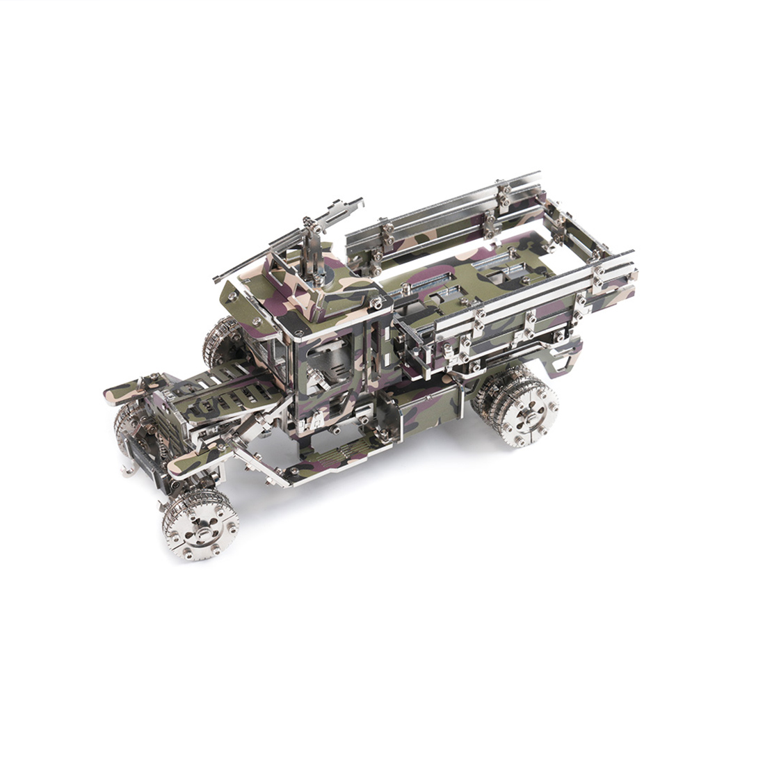 Military Transport Vehicle 3D DIY Mechanical Punk Metal Model Kit 150+ PCS Creative Trendy Display