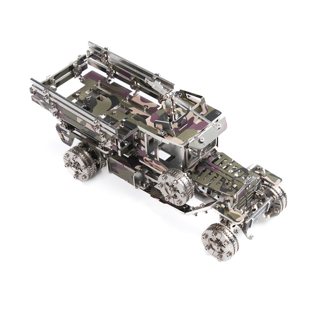 Military Transport Vehicle 3D DIY Mechanical Punk Metal Model Kit 150+ PCS Creative Trendy Display