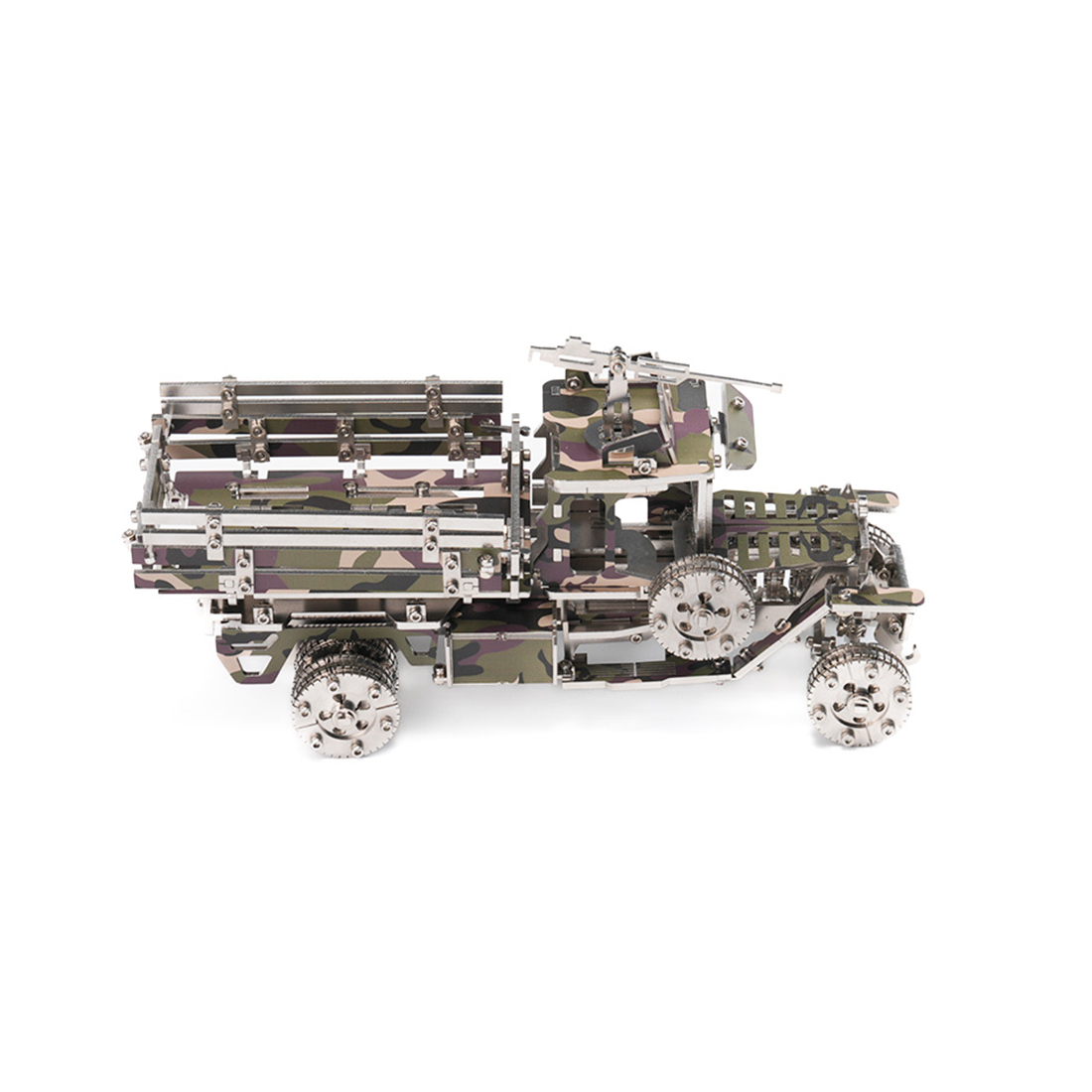 Military Transport Vehicle 3D DIY Mechanical Punk Metal Model Kit 150+ PCS Creative Trendy Display