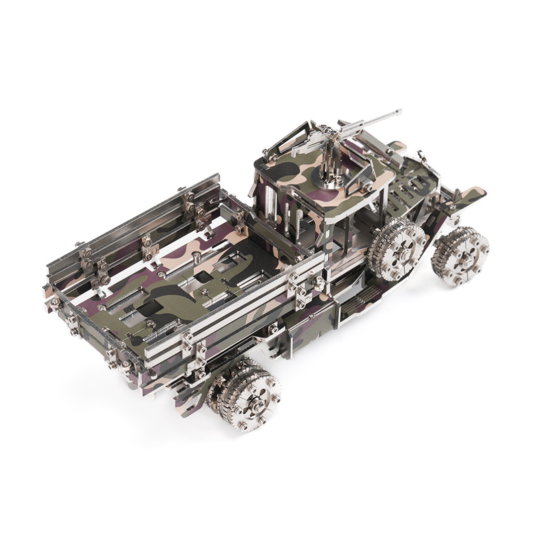 Military Transport Vehicle 3D DIY Mechanical Punk Metal Model Kit 150+ PCS Creative Trendy Display