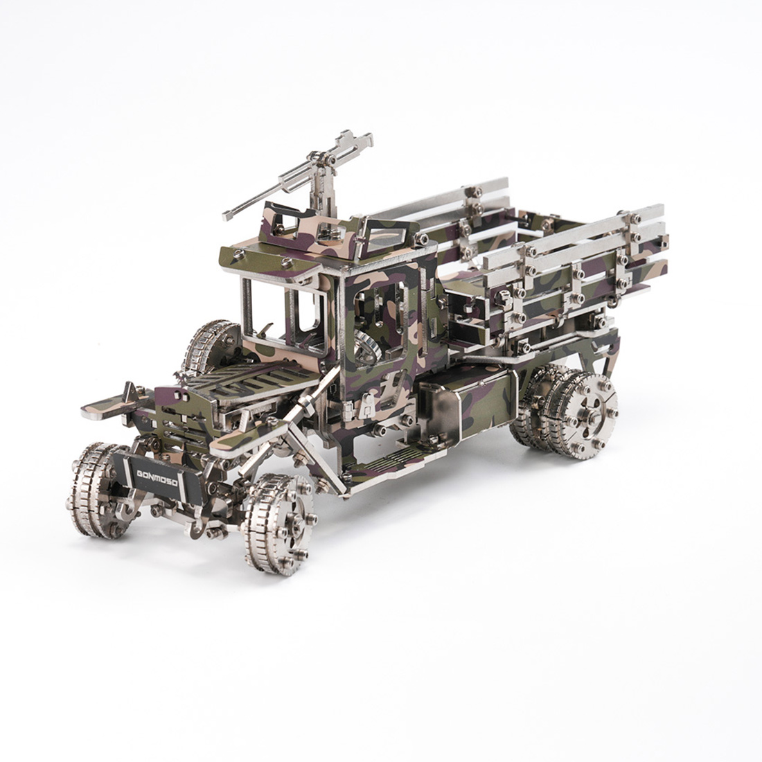 Military Transport Vehicle 3D DIY Mechanical Punk Metal Model Kit 150+ PCS Creative Trendy Display