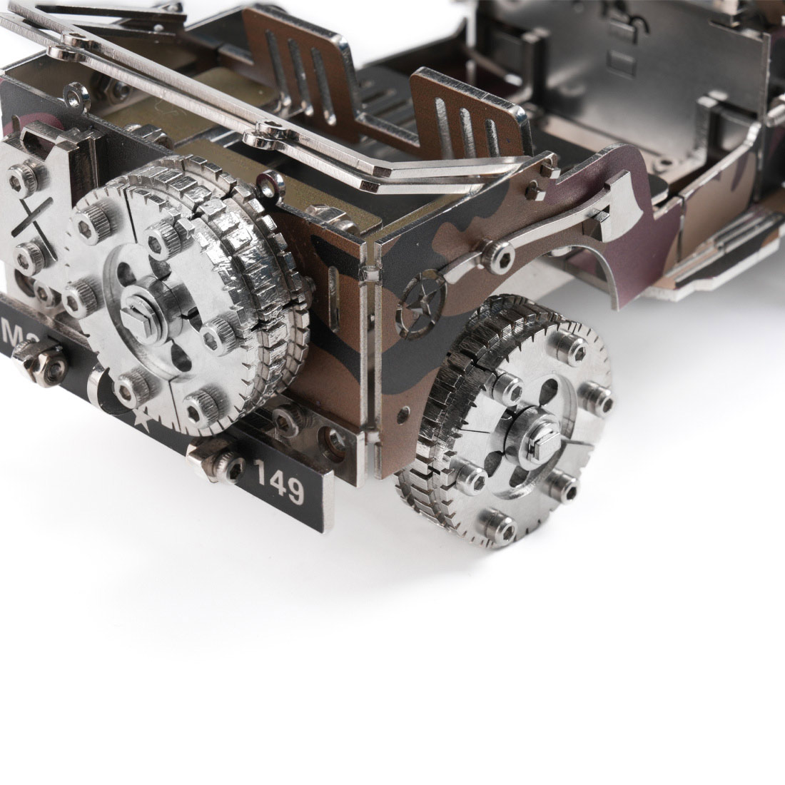 Military Transport Vehicle 3D Metal Puzzle Kit 100+ PCS