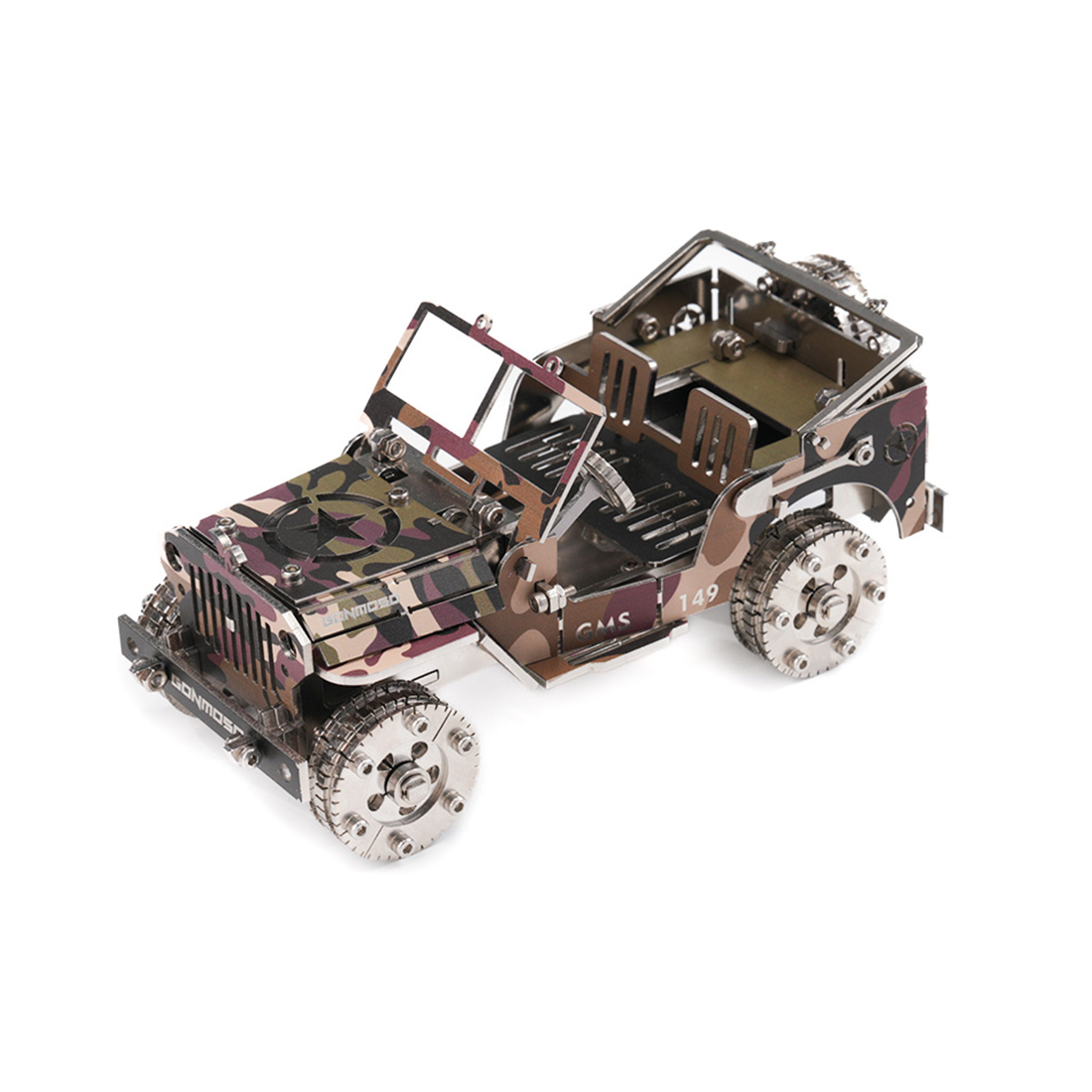 Military Transport Vehicle 3D Metal Puzzle Kit 100+ PCS