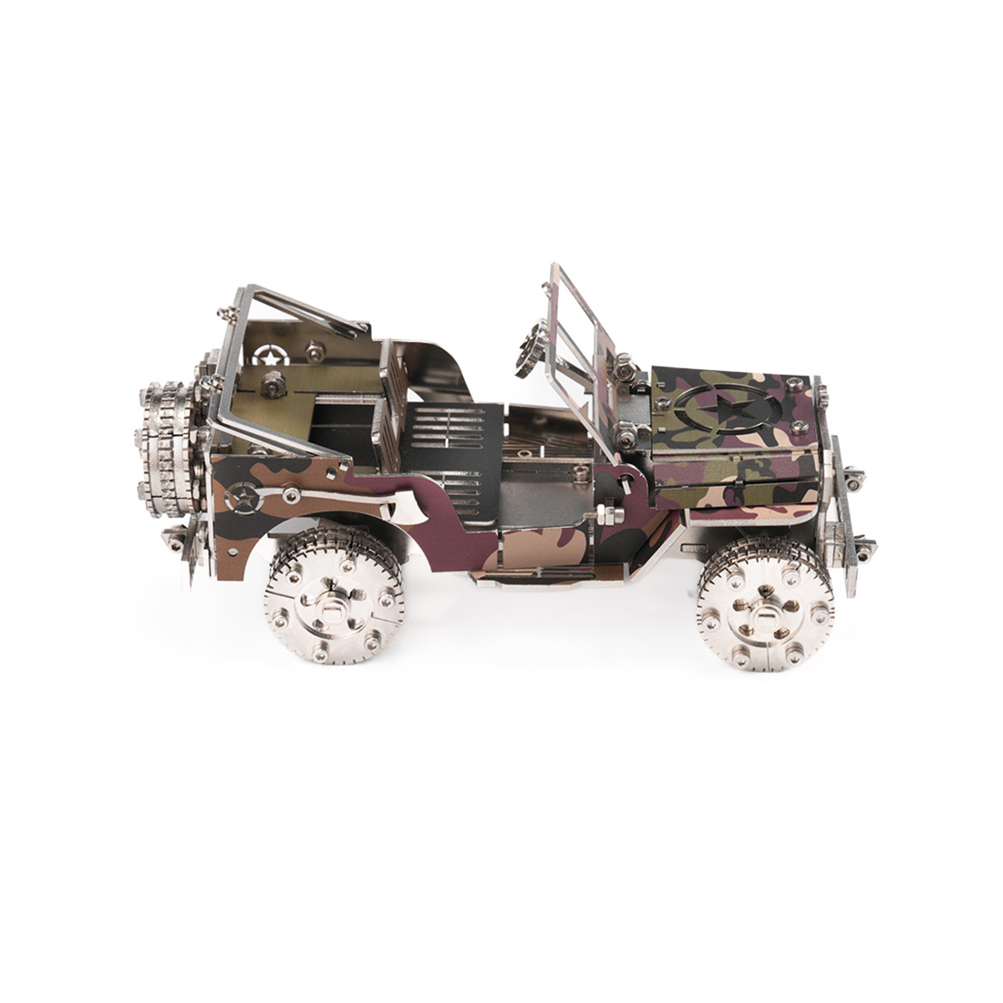 Military Transport Vehicle 3D Metal Puzzle Kit 100+ PCS