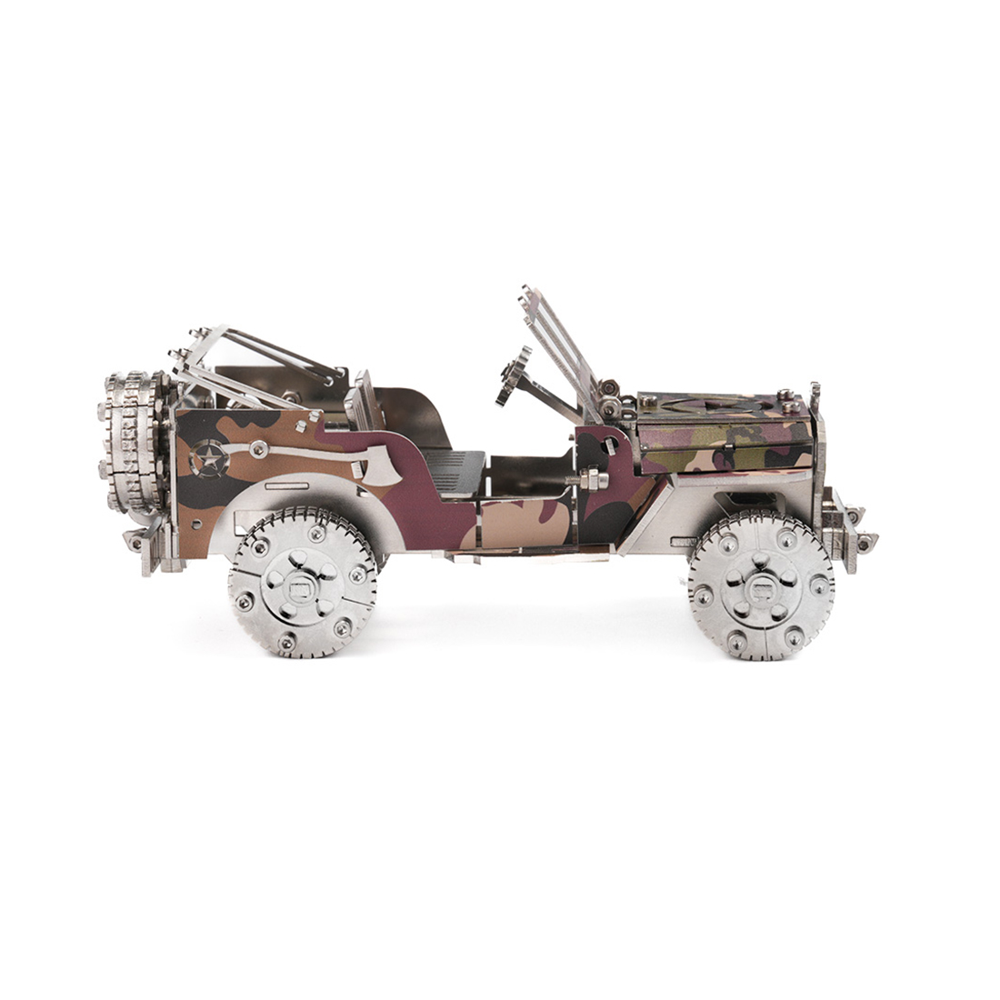 Military Transport Vehicle 3D Metal Puzzle Kit 100+ PCS