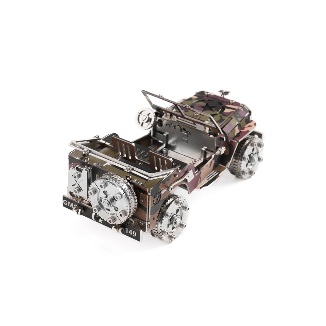Military Transport Vehicle 3D Metal Puzzle Kit 100+ PCS